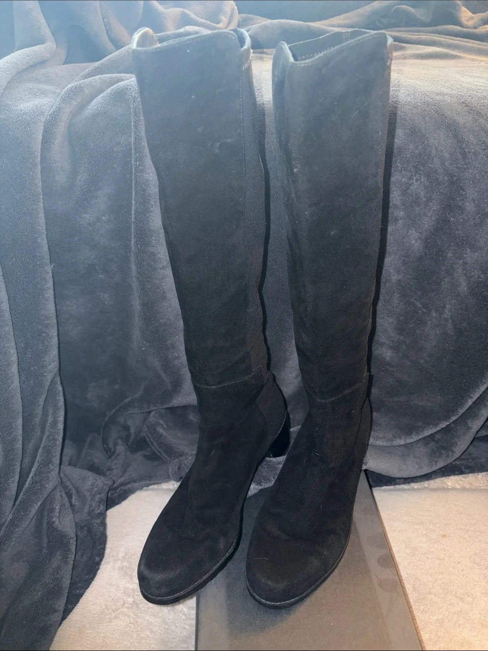 Stuart Weitzman 5050 Black Over-the-Knee Leather Boots